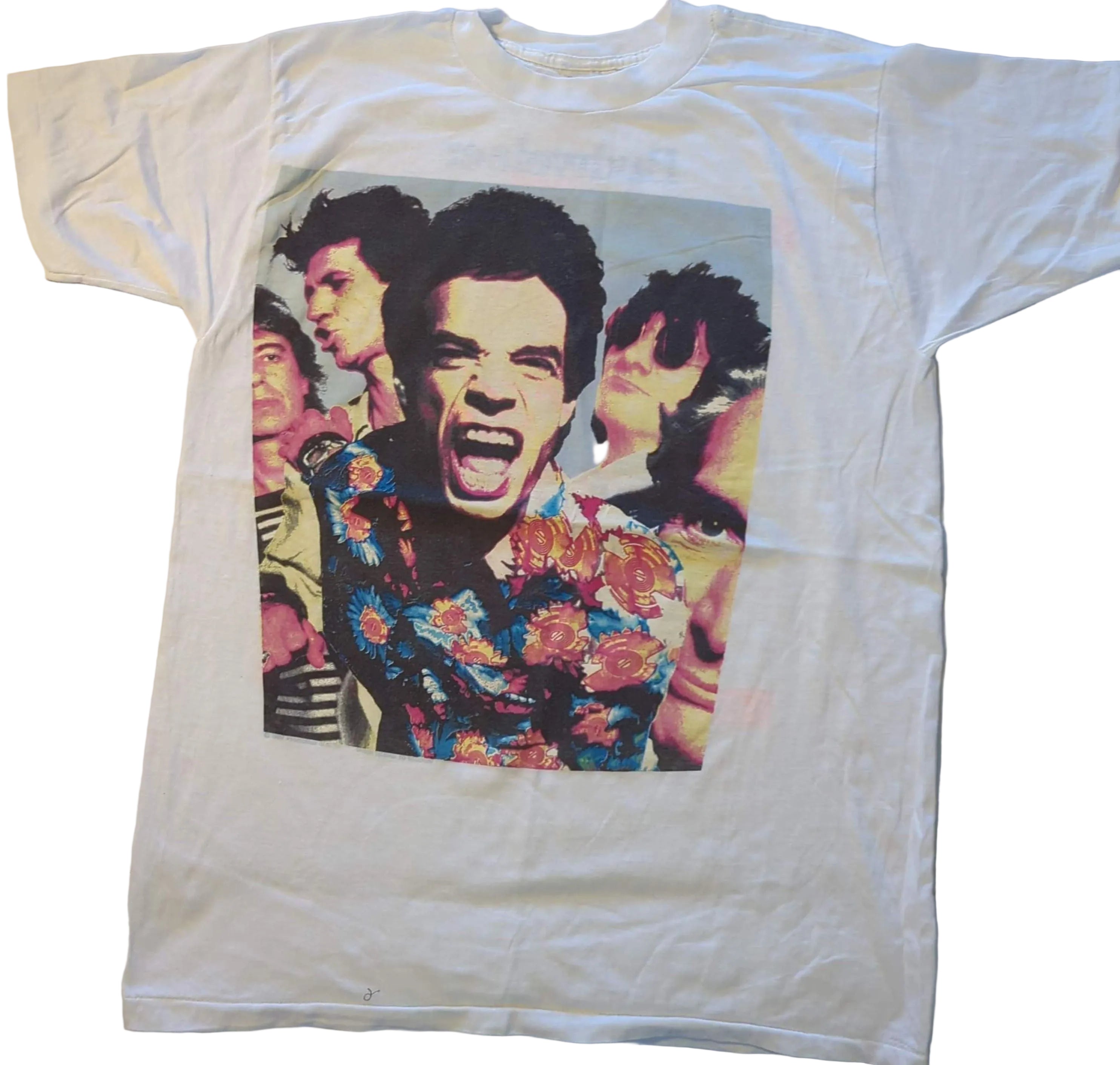 Rolling Stones - Budweiser Presents Steels Wheels North American Tour 1989 Original Vintage Concert T-Shirt White Size XL