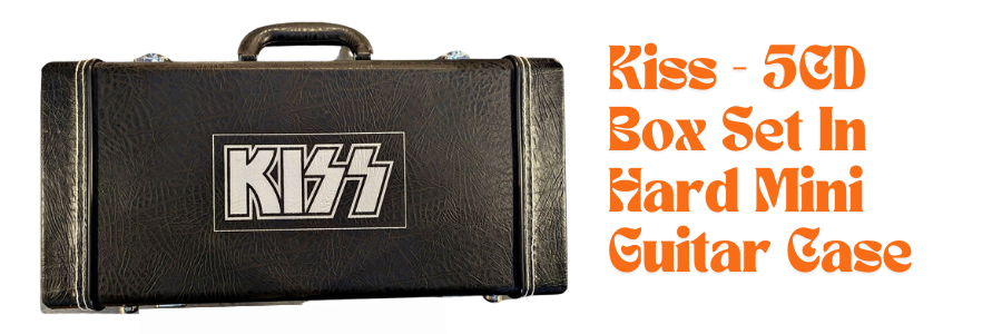 Kiss - 5CD Box Set In Hard Mini Guitar Case
